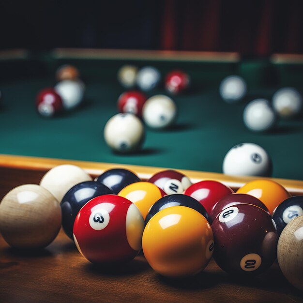 Table de billard professionnelle dans un établissement partenaire